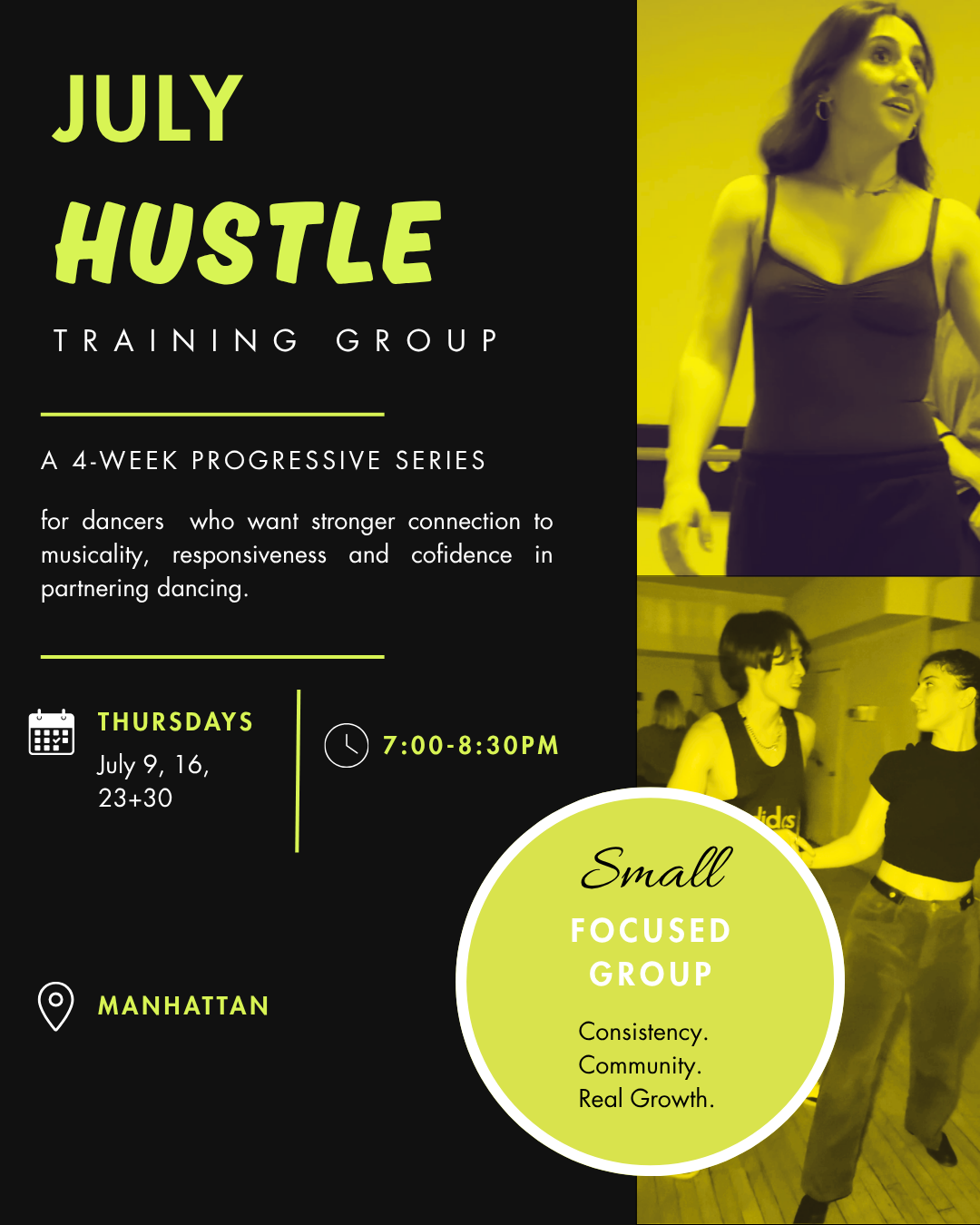 Hustle: July Training Group — 4-Week Series