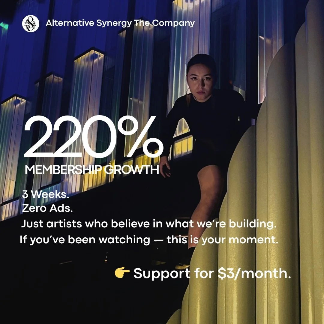 🚨2 DAYS LEFT. Stand with us. SUPPORT ASTC ✨

We grew the Synergy Guild by 220% in three weeks - no ads, no hype, just artists and supporters who believe in this work. 

And now we&rsquo;re in the final 48 hours.

ASTC has always built differently: 

