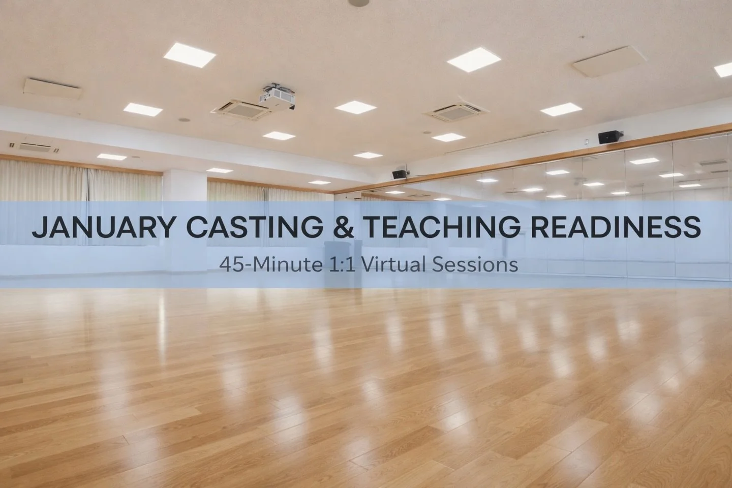 January Casting &amp; Teaching Readiness are now open through Alternative Synergy The Company. 

These 45 minute 1:1 virtual sessions are facilitated by Amanda Spilinga, founder and artistic director of Alternative Synergy The Company. 

Sessions sup