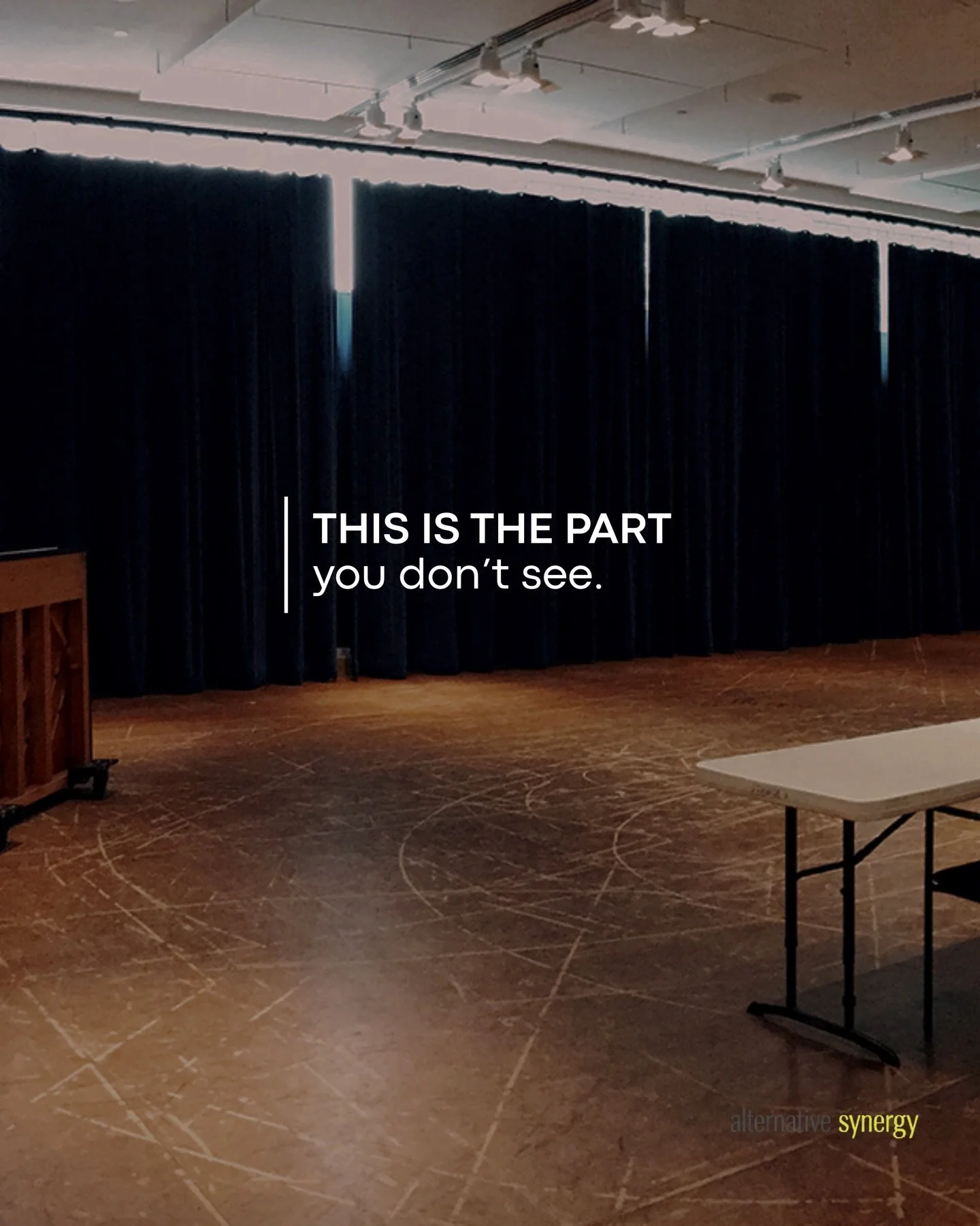 No spotlight. 
No applause. 
Just showing up anyway. 

This is how artists stay.