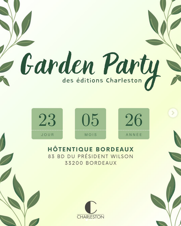 Garden Party Charleston, Bordeaux