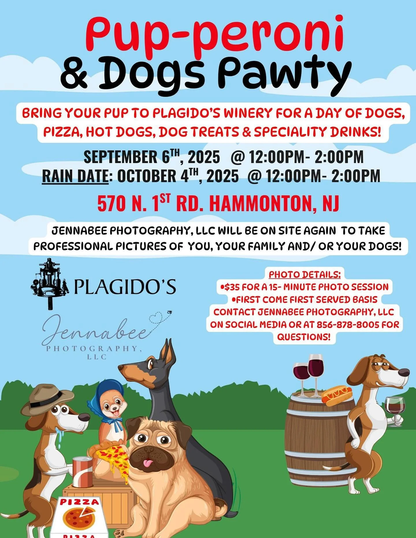Pup-peroni & Dogs Pawty at Plagido's Winery