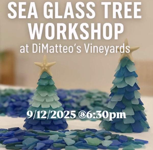 Sea Glass Tree Workshop at DiMatteo Vineyards