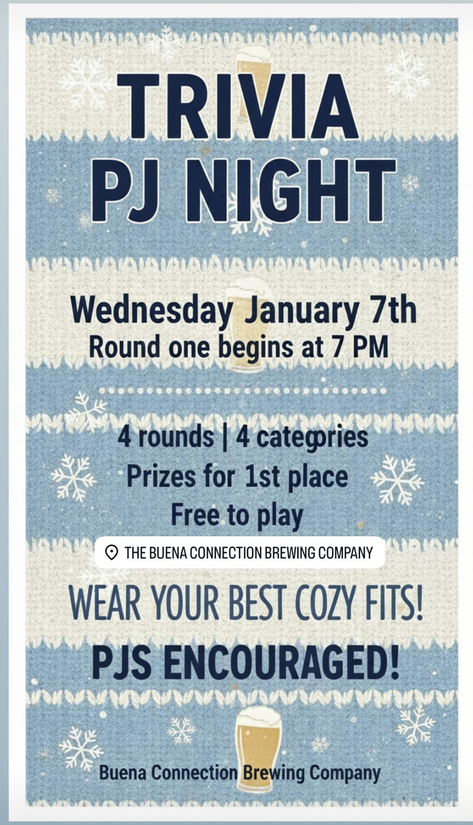 PJ Trivia Night at Buena Connection