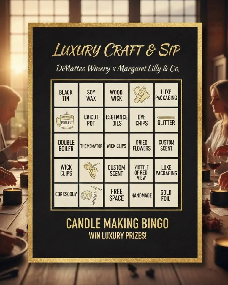 Candle Making Bingo at DiMatteo Vineyards