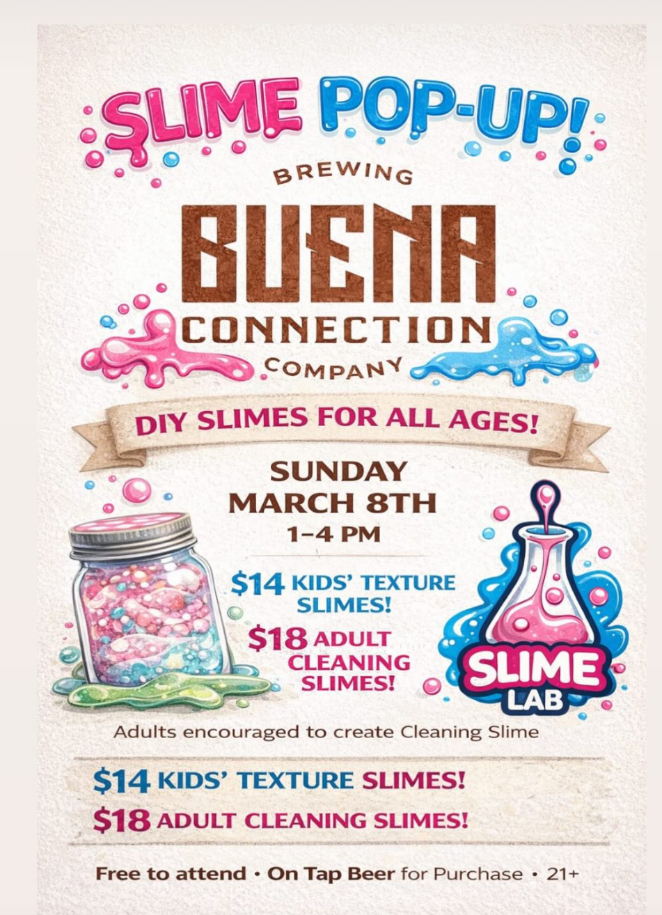 Slime Pop-up at Buena Connection (kids & adults!)