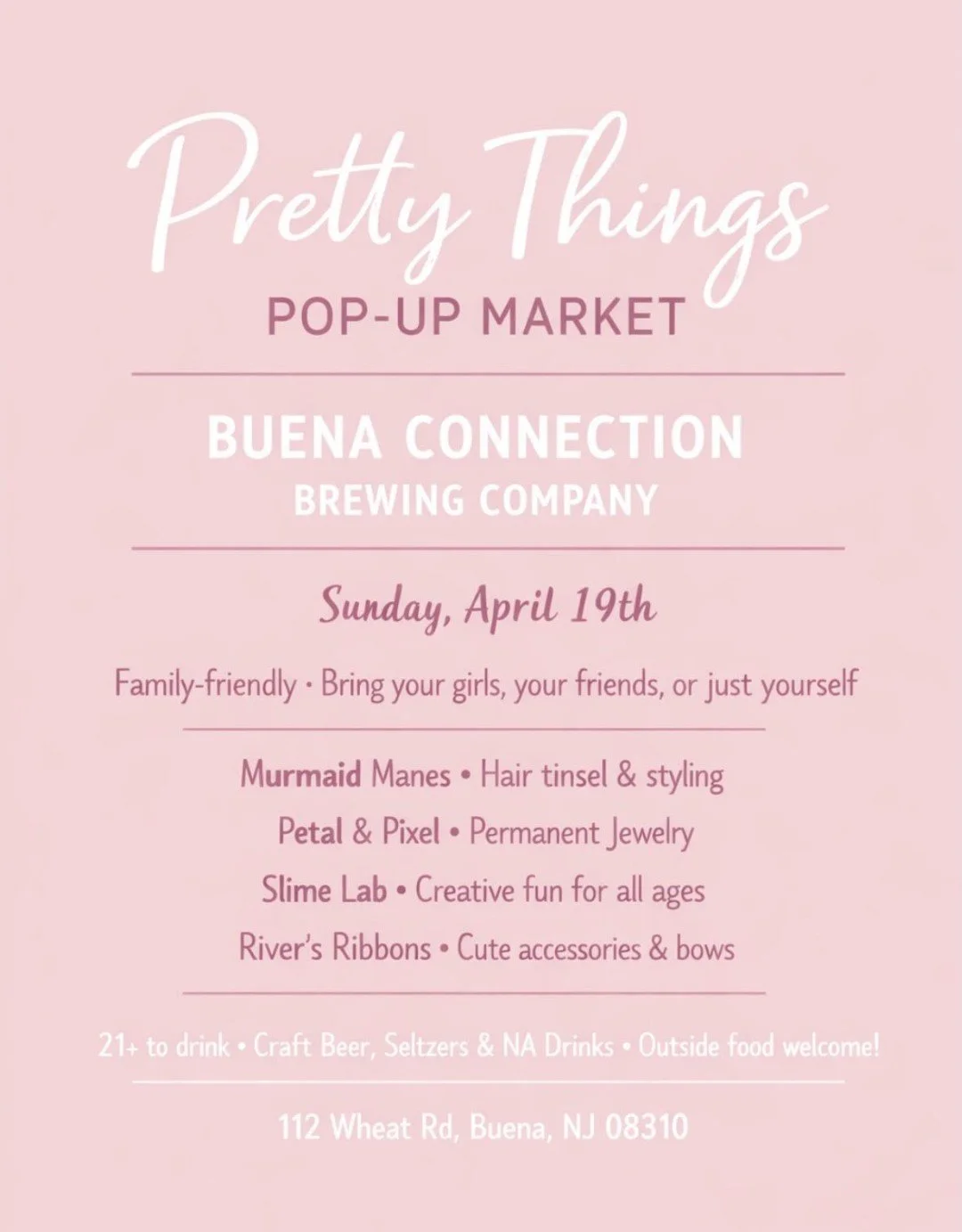 Pretty Things Pop-Up Market at Buena Connection