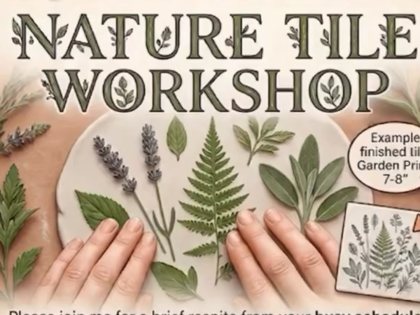 Nature Tile Workshop at Plagido's Winery