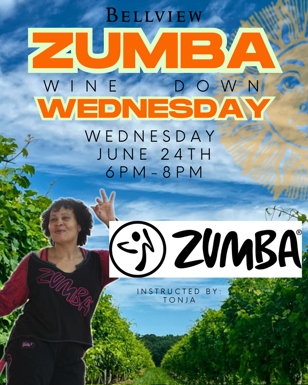 Zumba Wine Down Wednesday at Bellview Winery