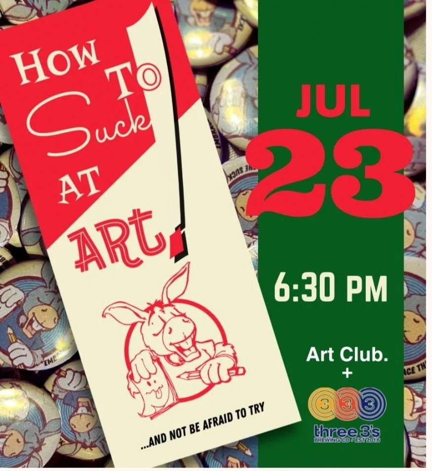 How to Suck at Art at Three 3's Brewing