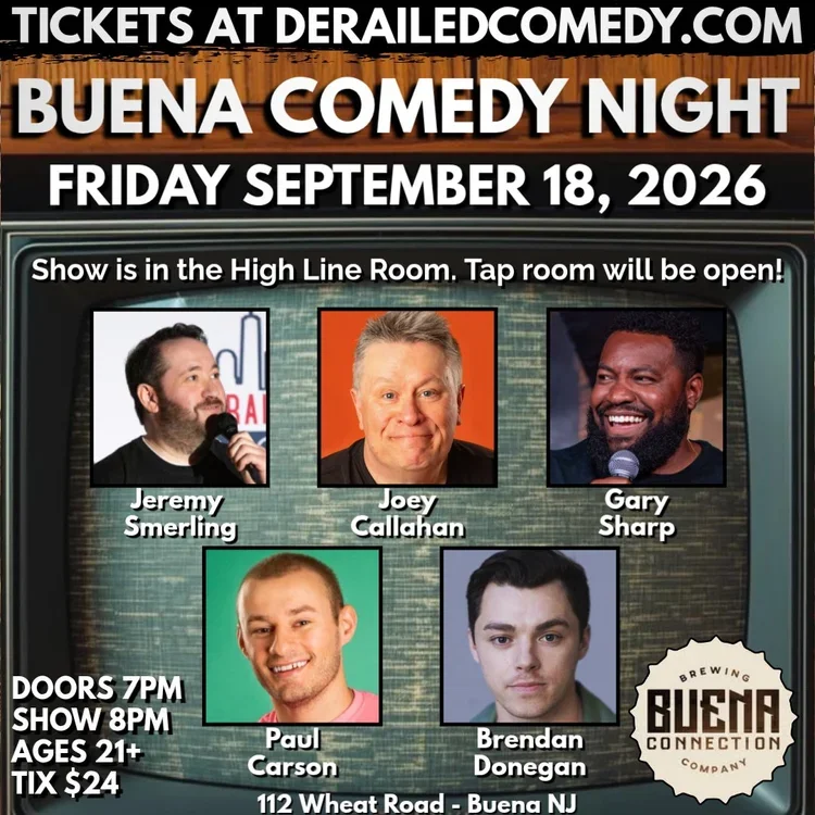 Derailed Comedy Night at Buena Connection Brewing