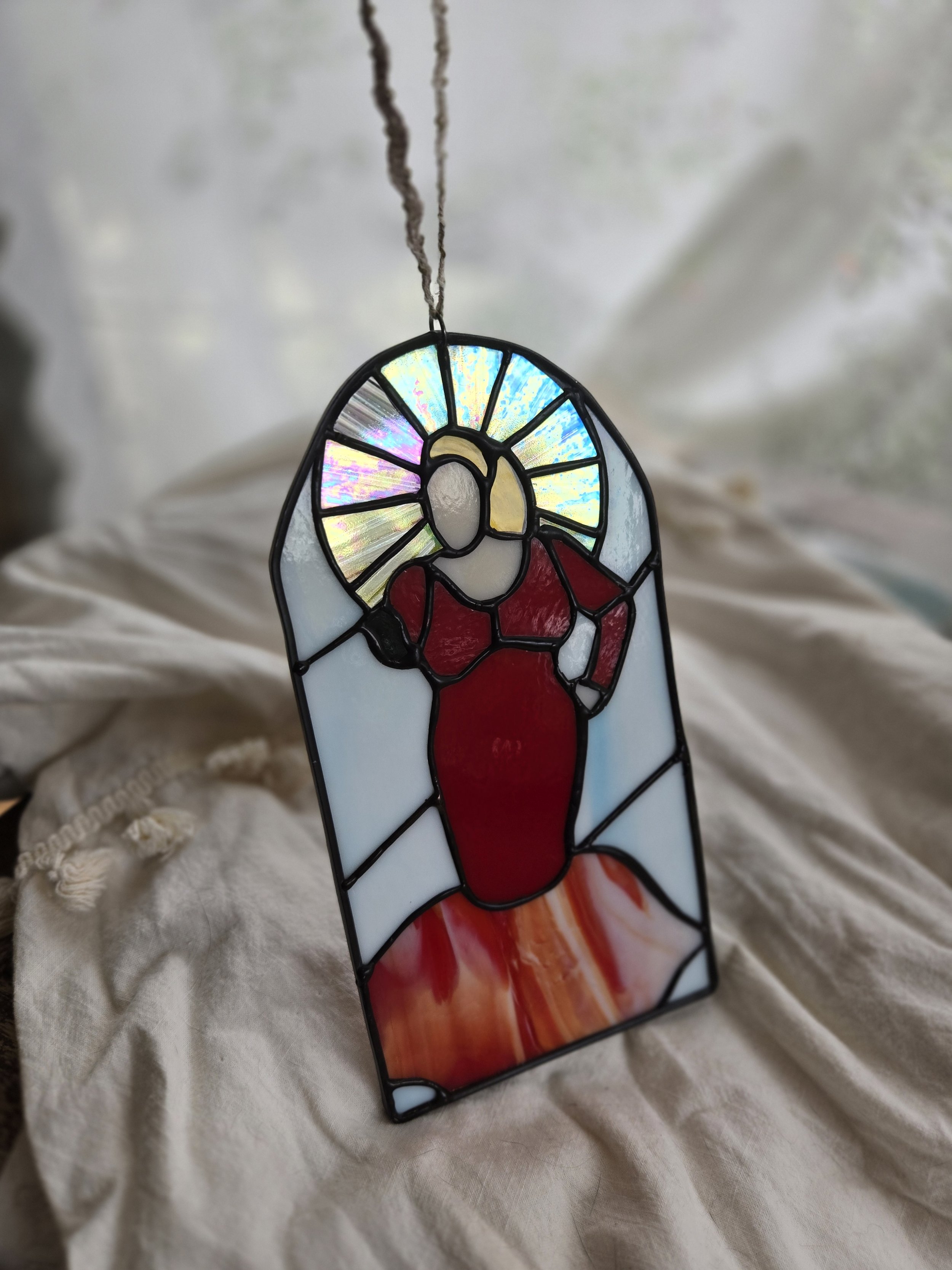 "filth" Divine stained glass suncatcher