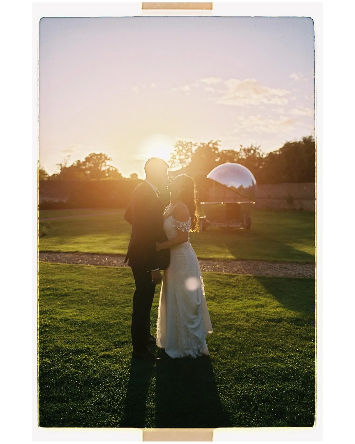 A few film photos of the stunning black tie styling at Liz and Luke&rsquo;s gorgeous @sparkfordhall wedding in September. 

Featuring beautiful flowers, a giant disco ball and the kind of sunset you get when you pay a witch on Etsy to cast a good wea
