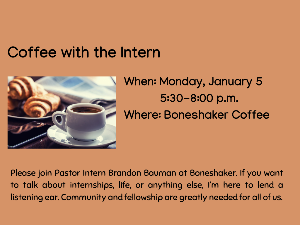 Coffee with the Intern 