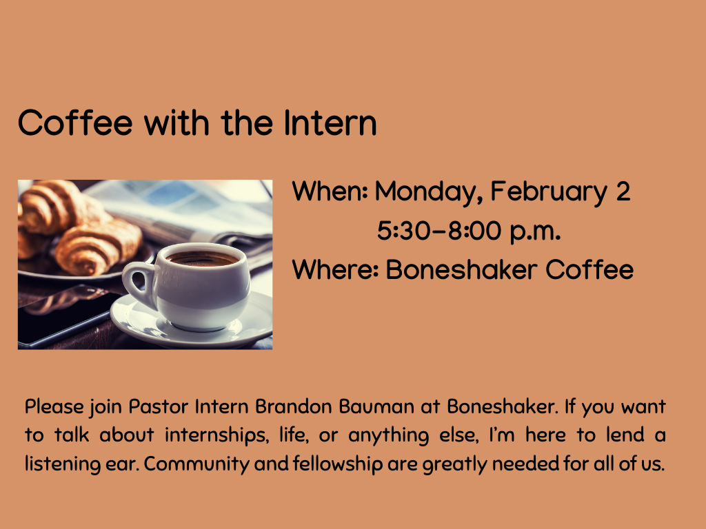 Coffee with the Intern