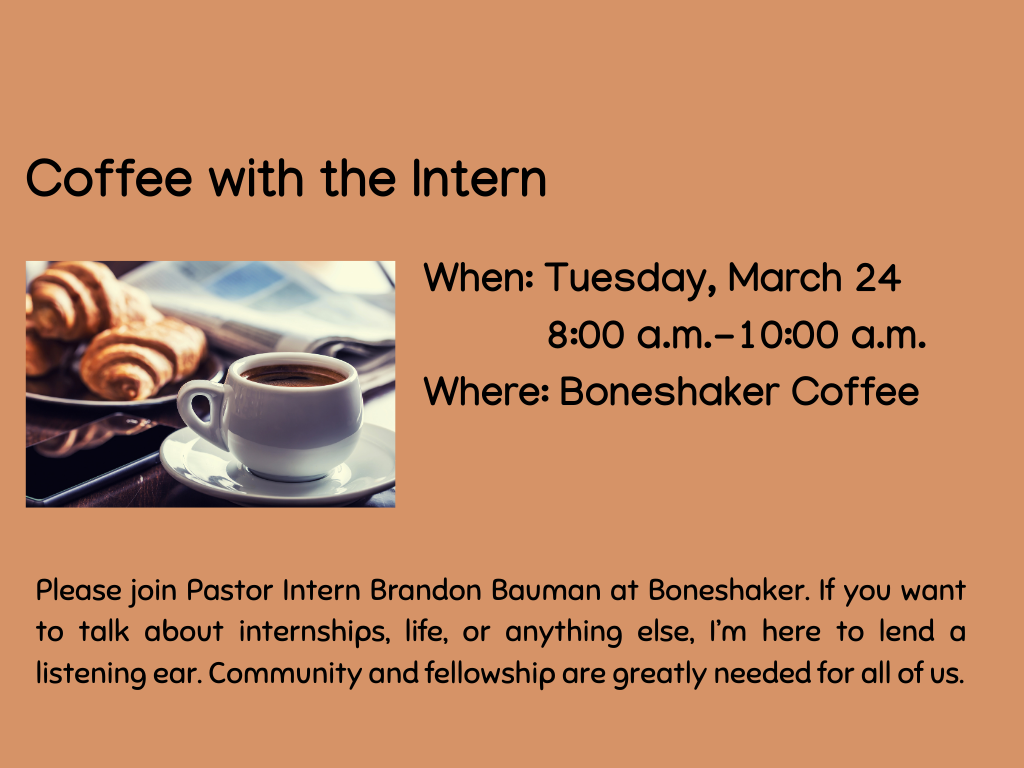 Coffee with the Intern