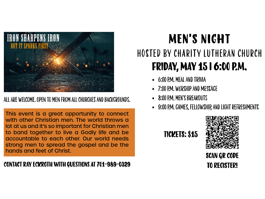 Men’s Night - Iron Sharpens Iron (But it Sparks First)