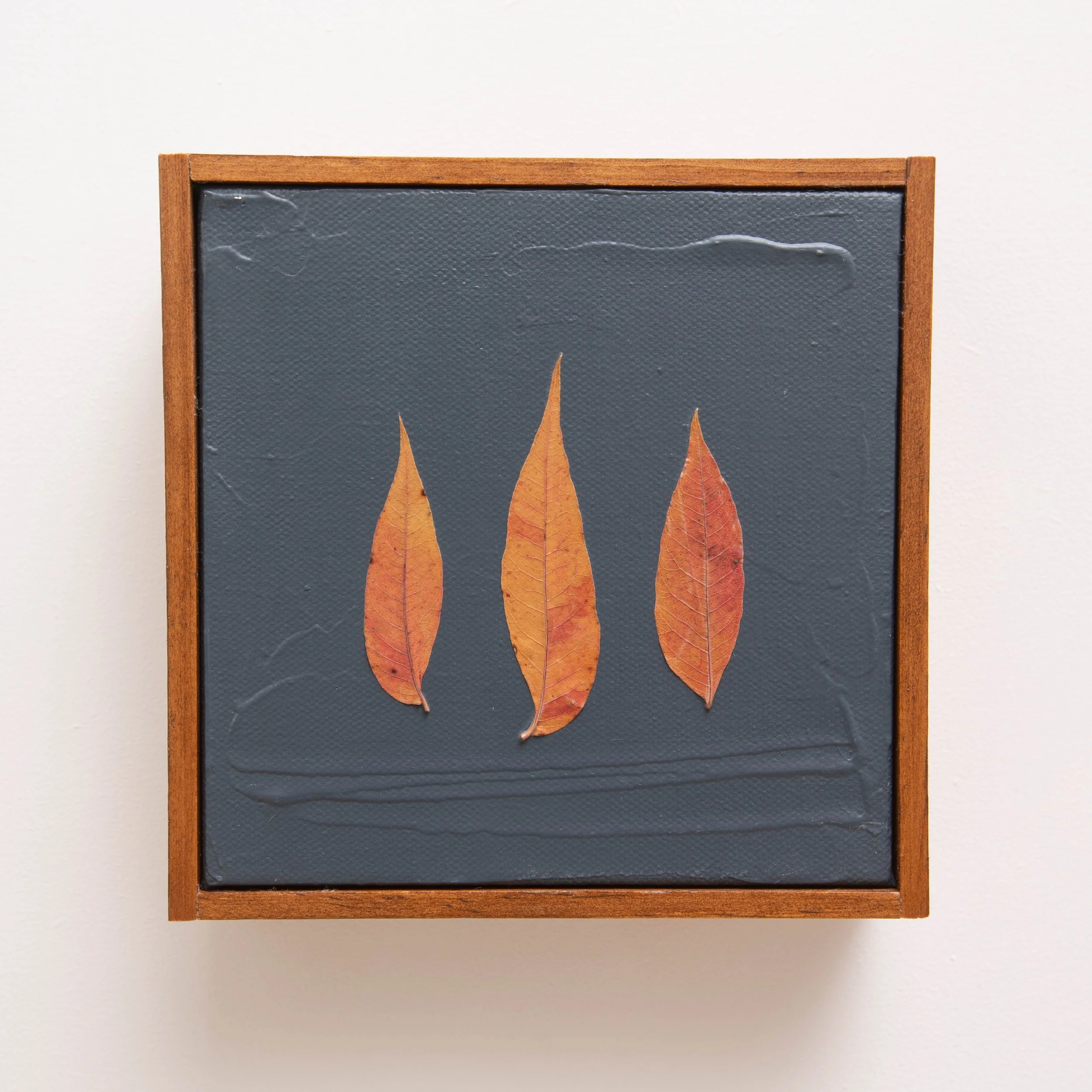 Orange Leaves on Midnight Blue