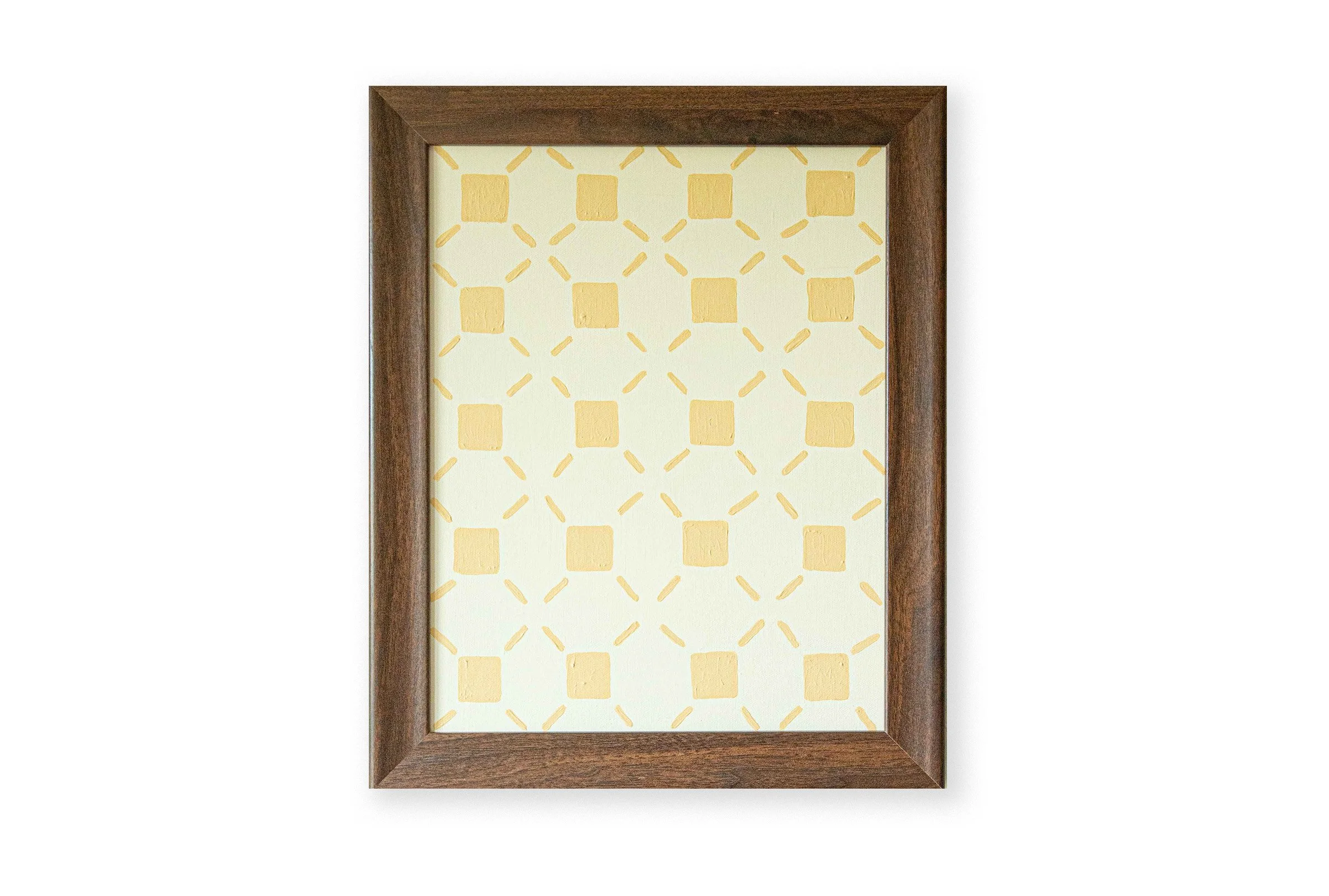Butter Yellow Lattice Pattern Study