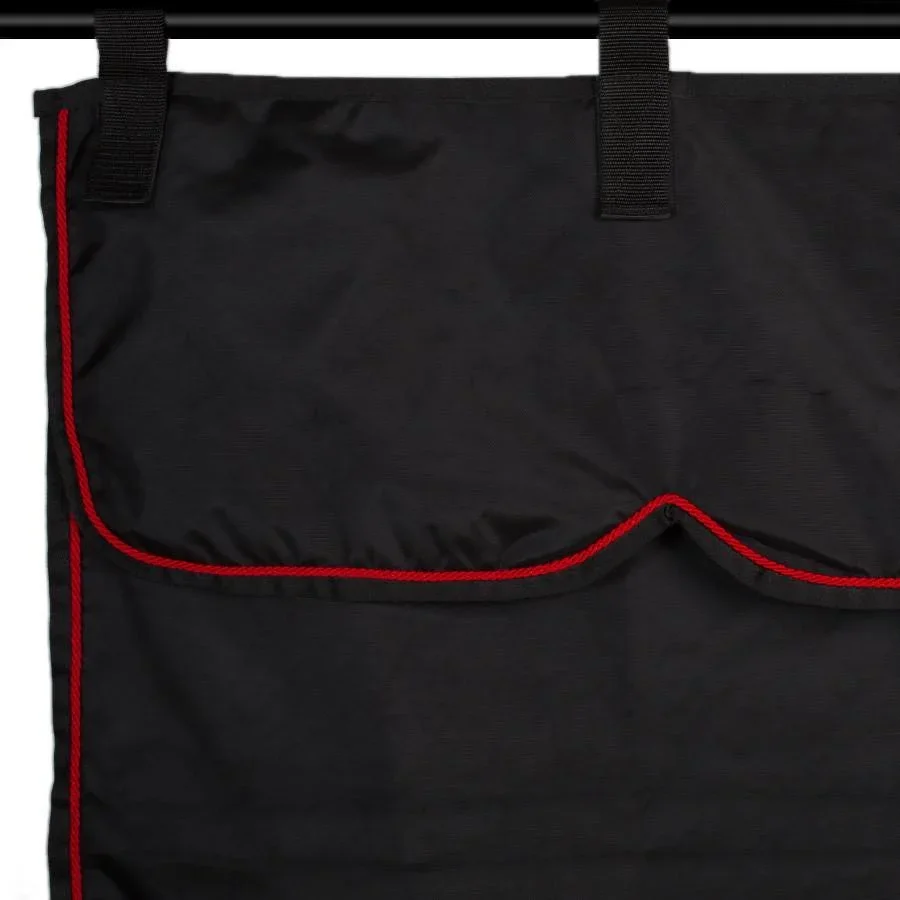 Tenture Greenfield noir/noir - rouge