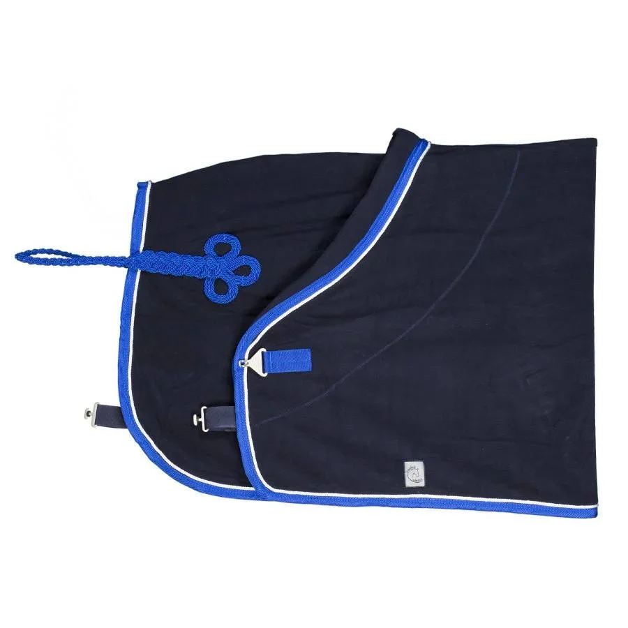 Chemise polaire poney Greenfield - bleu marine/bleu royal-blanc