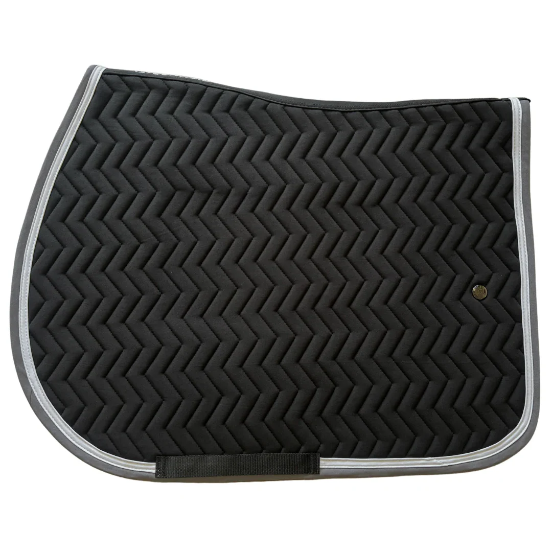 Tapis de selle Arrow Greenfield - noir/gris - blanc