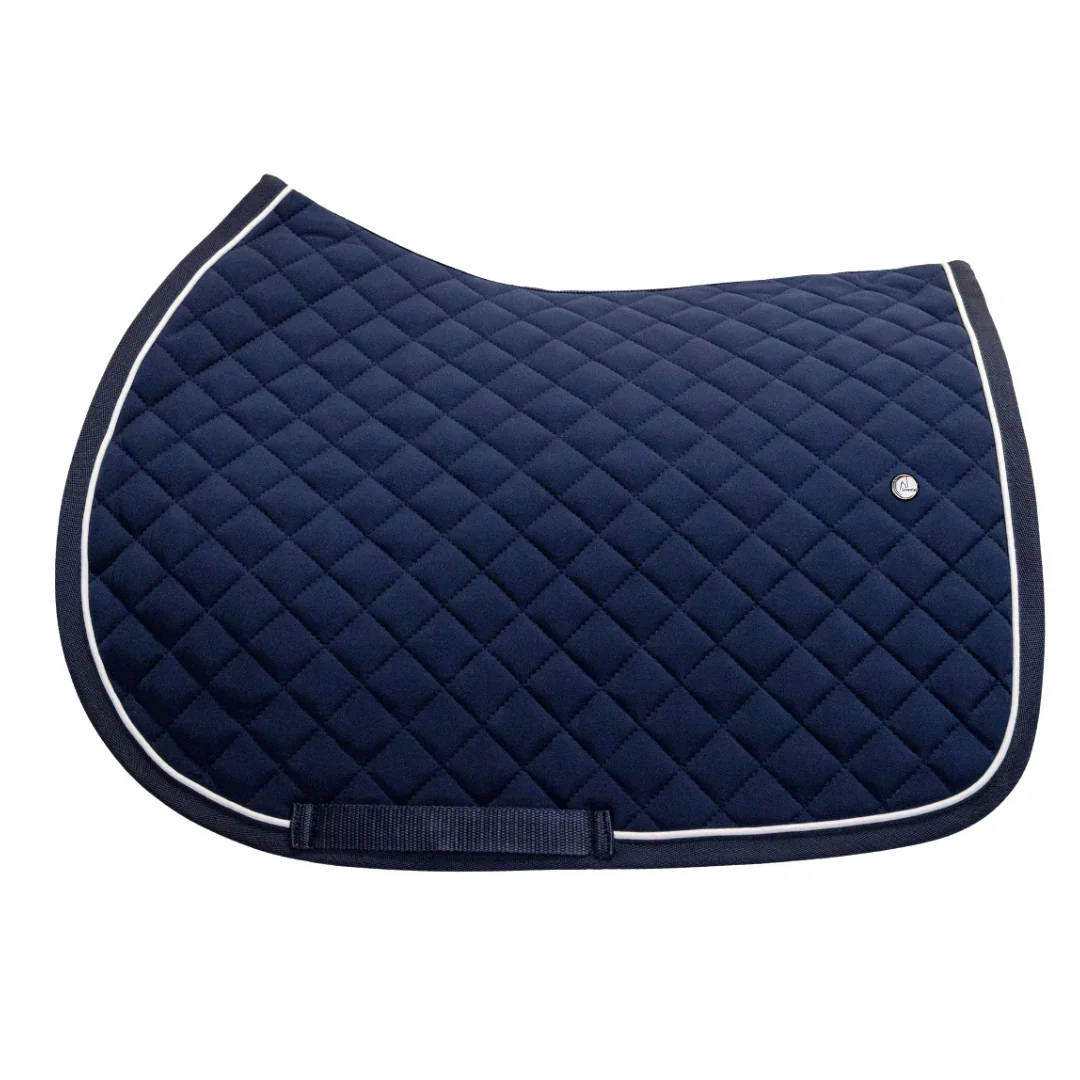 Tapis de selle Cookie softshell Greenfield - bleu marine / blanc
