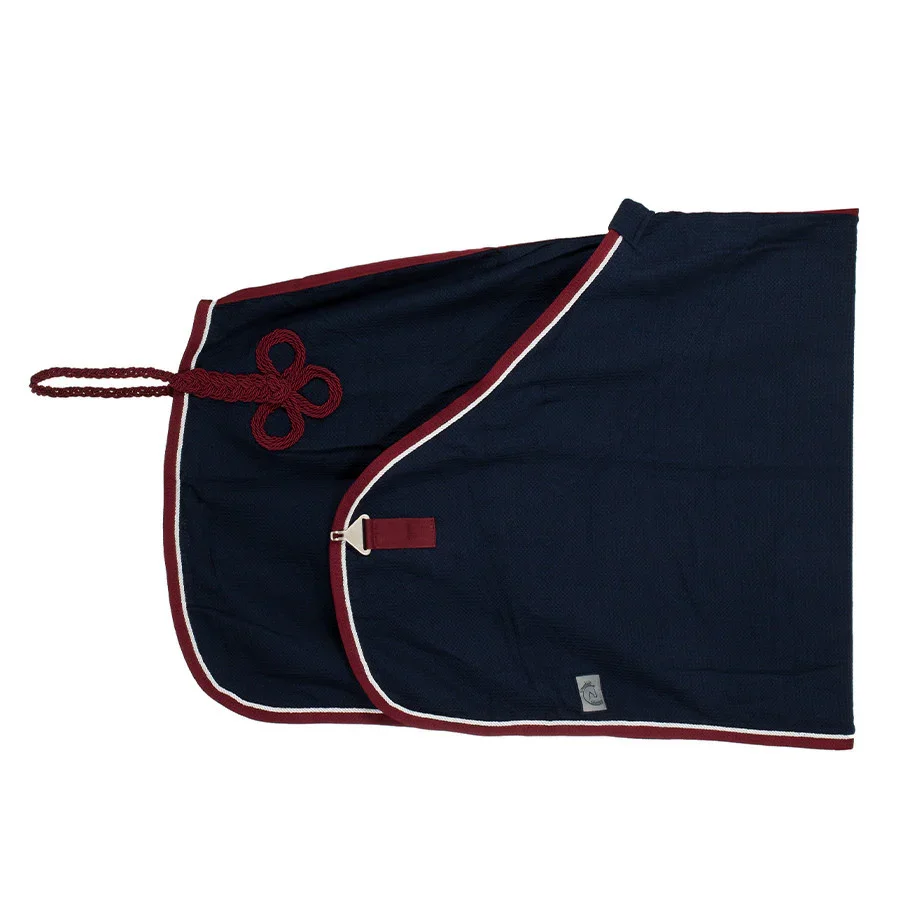 Chemise nid d'abeille Greenfield - bleu marine/bordeaux-blanc