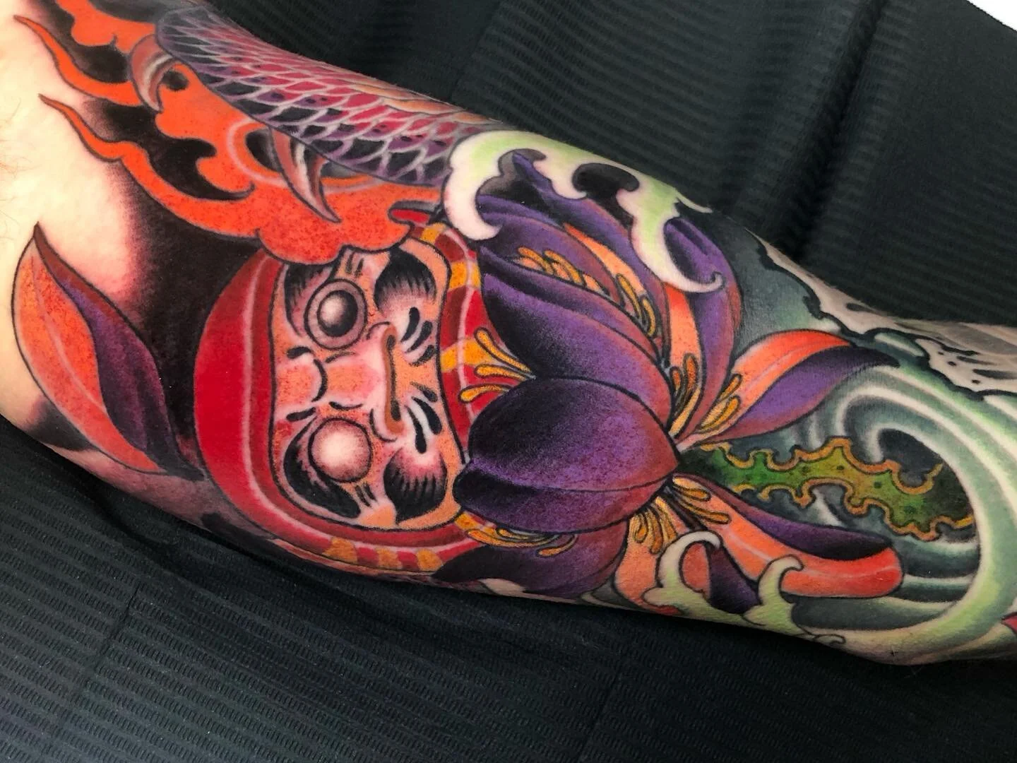 Daruma lotus inside arm session from today 🪷