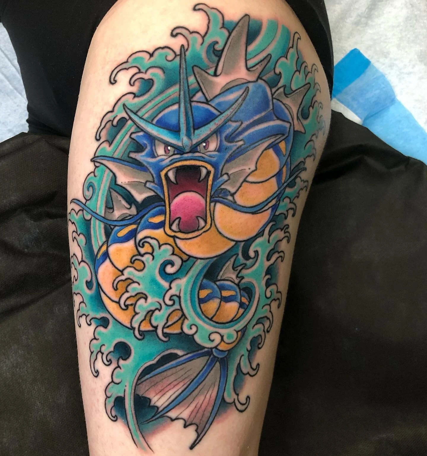 Gyarados thigh blaster from today !
Made with @shipwreckirons thanks @anna__18 !