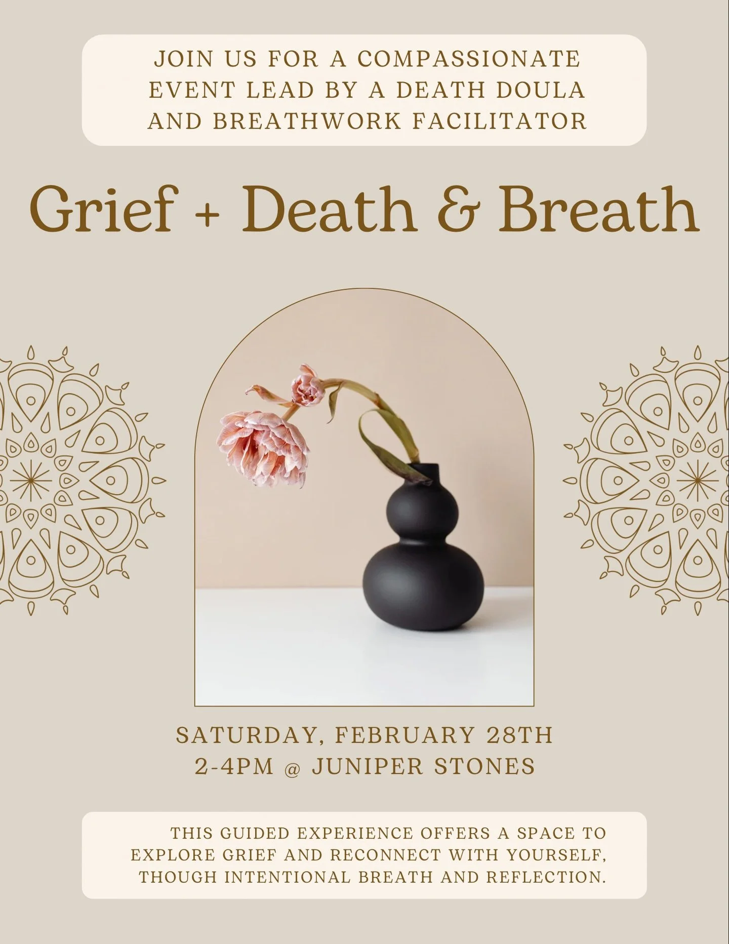 One of my goals with Mourning Space is to create physical spaces for grief. As I&rsquo;ve shown up for this work, other have appeared in support. 

Join me and @lauren.noel.otten as we create space for deep healing in community. 

Be with yourself. B