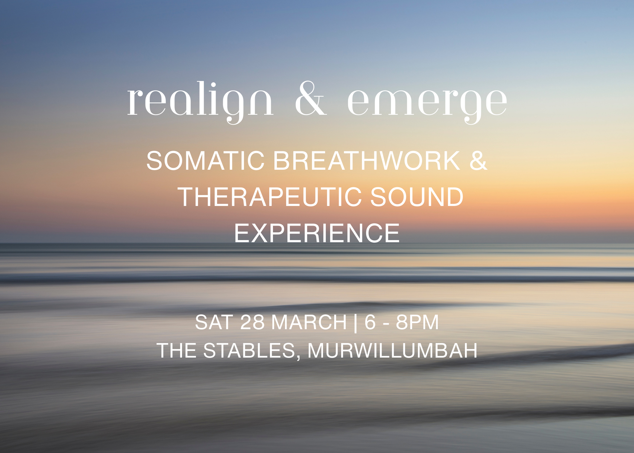 Somatic Breathwork &amp; Therapeutic Sound Experience - SOLD OUT