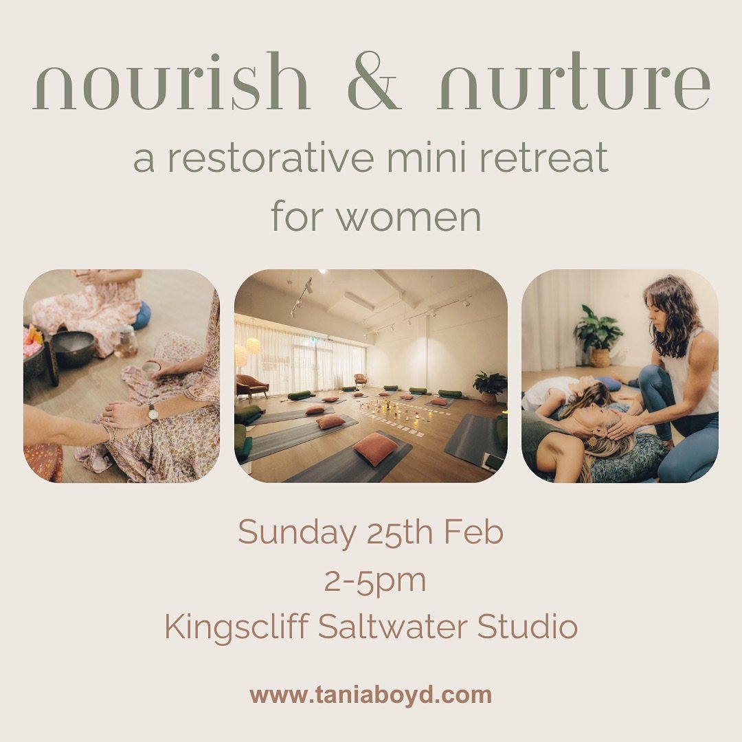 3 hour Mini Retreat for Women 
 🧡Nourish &amp; Nurture 🧡
 SOLD OUT 

If you&rsquo;re feeling overworked, overwhelmed and exhausted from juggling all the things then come join us for a deeply nurturing experience that will leave you feeling super re