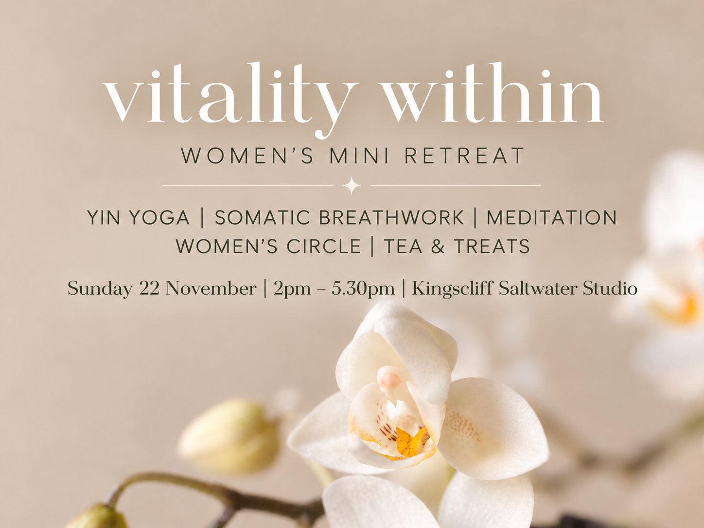 Vitality Within - Women's Yin Yoga & Somatic Breathwork Mini Retreat
