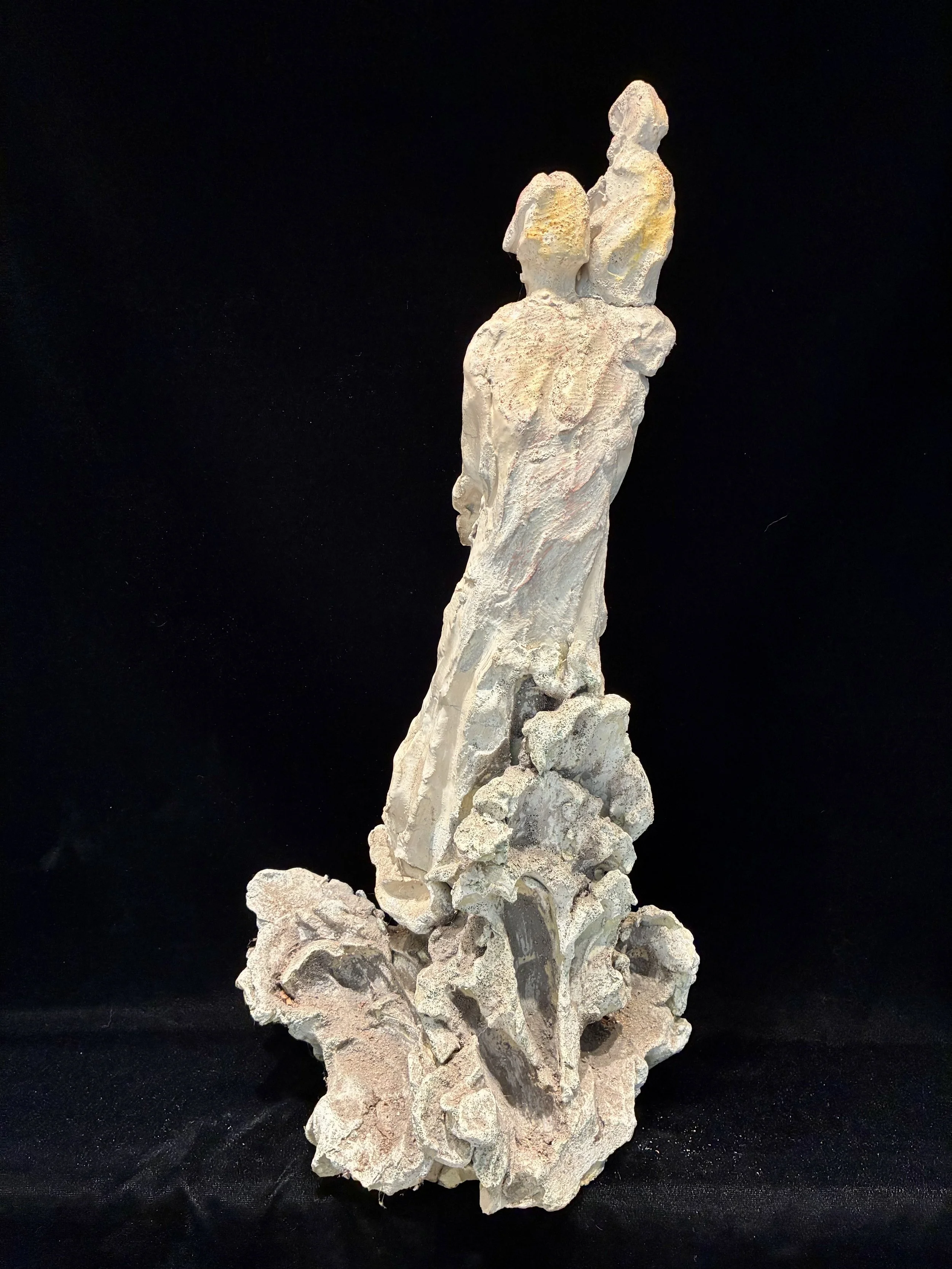 "Untitled", raku, 22 x 10 x 9"