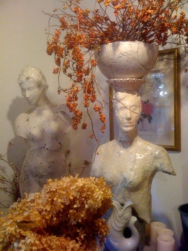 "Untitled", ceramic and terrazzo, 38 x18 x 18" column/ alcove/ table top