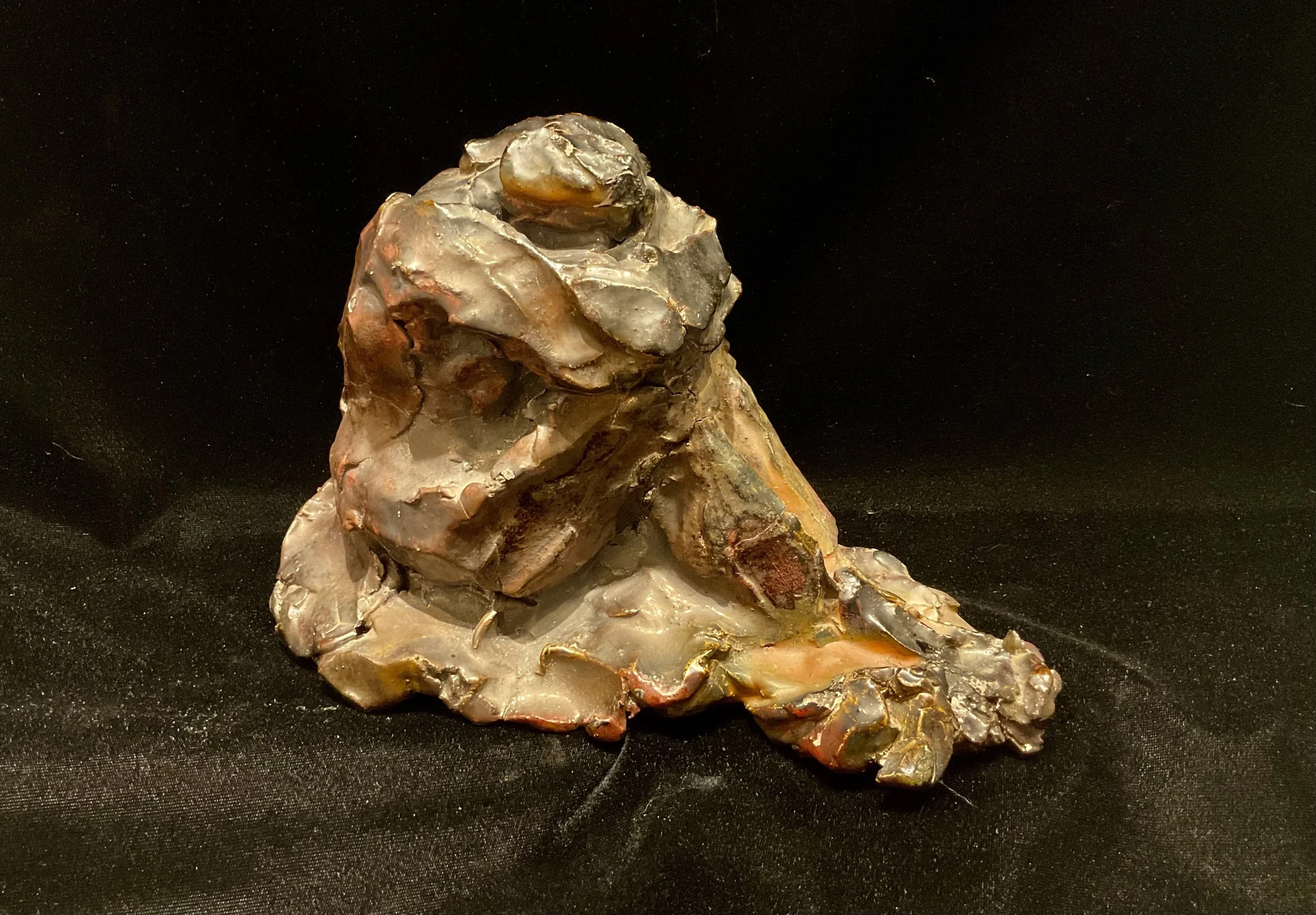 "Untitled", raku, 11 x 8 x 6“