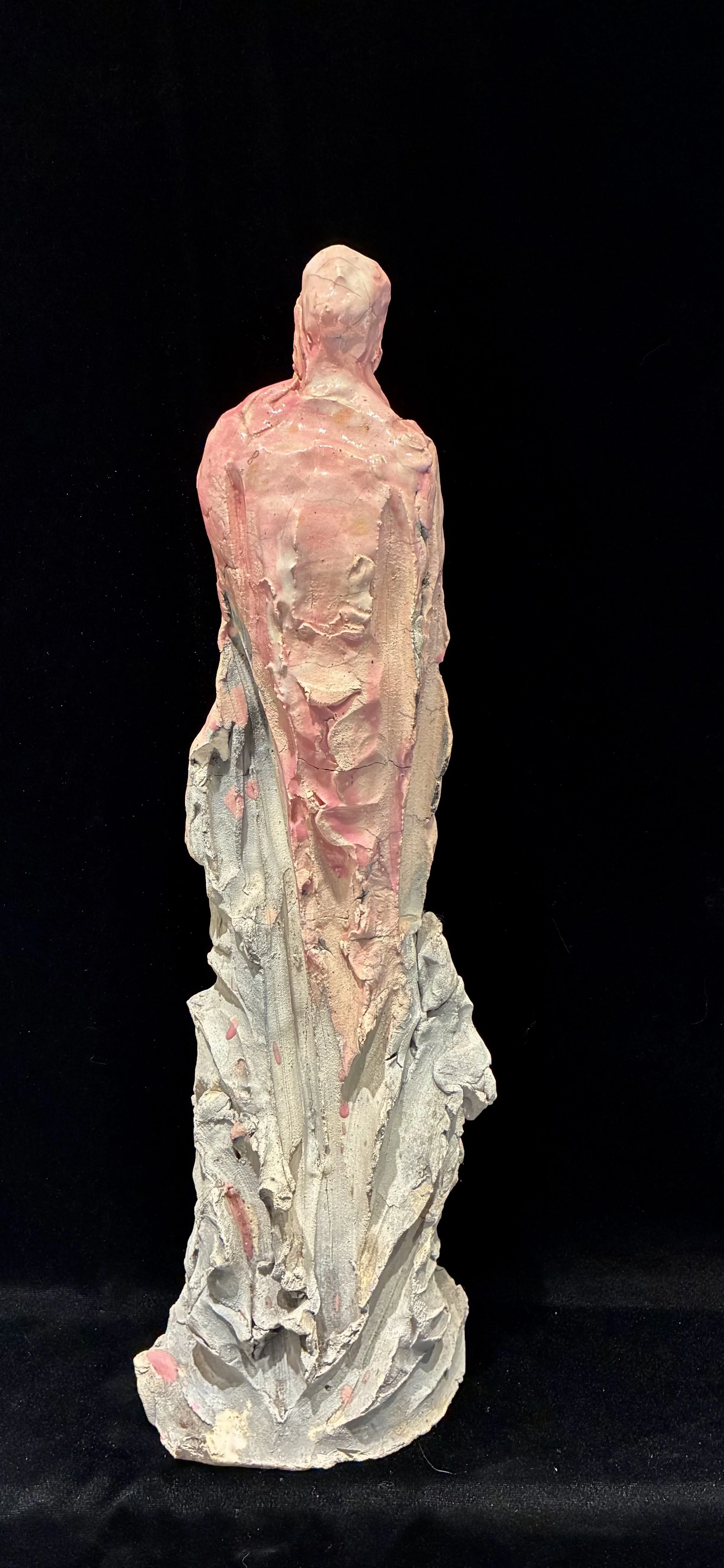 Guardian raku, 21 x 7 x 5“