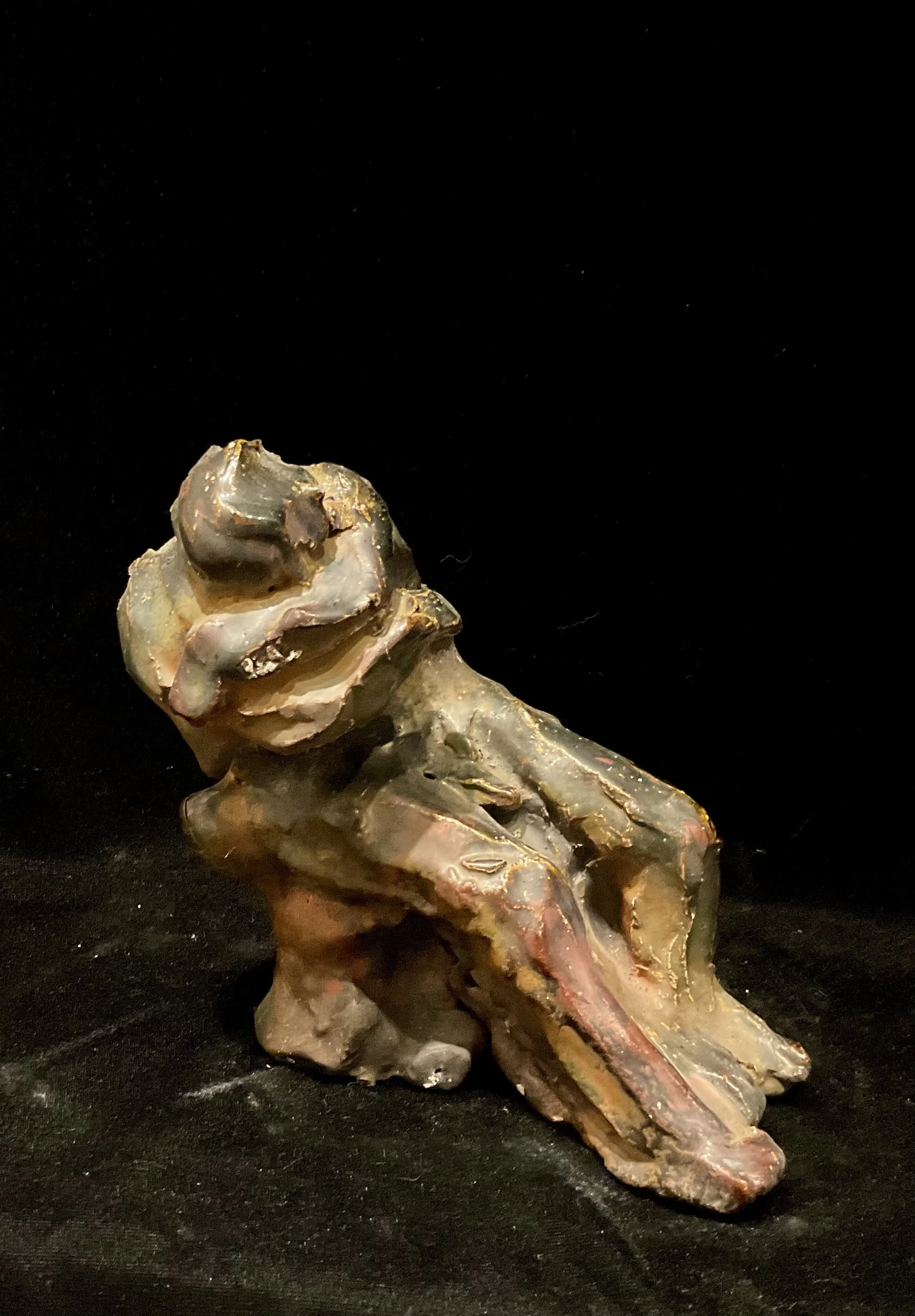 "Untitled", raku, 8 x 8 x 6“