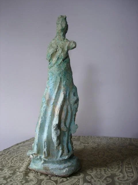 "Untitled", raku , 19 x 8 x 7“