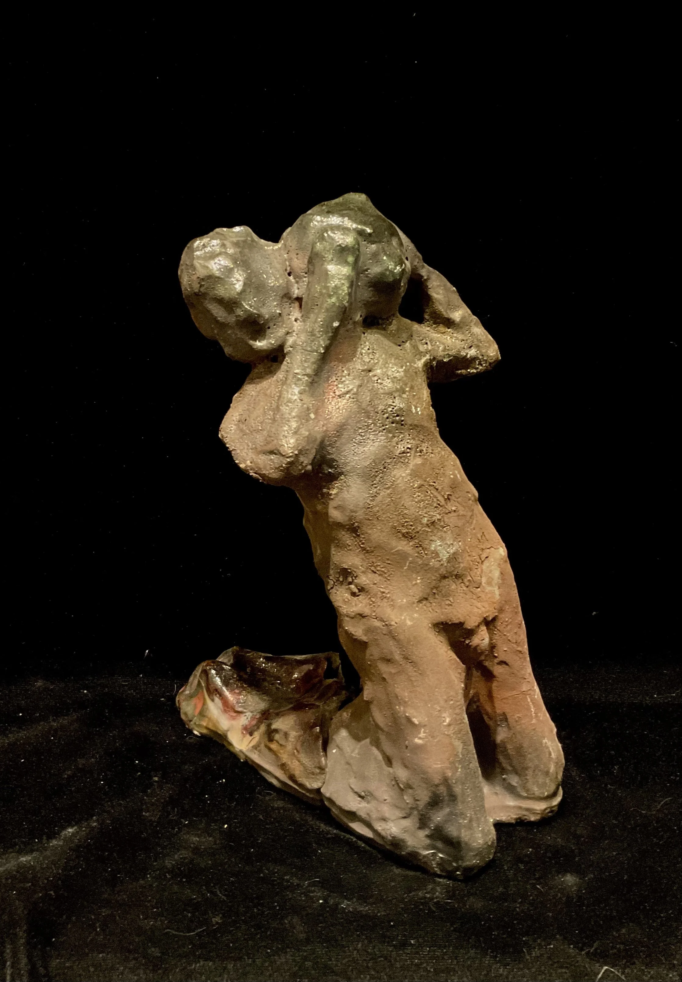 "Untitled", raku, 11 x 8 x 6”