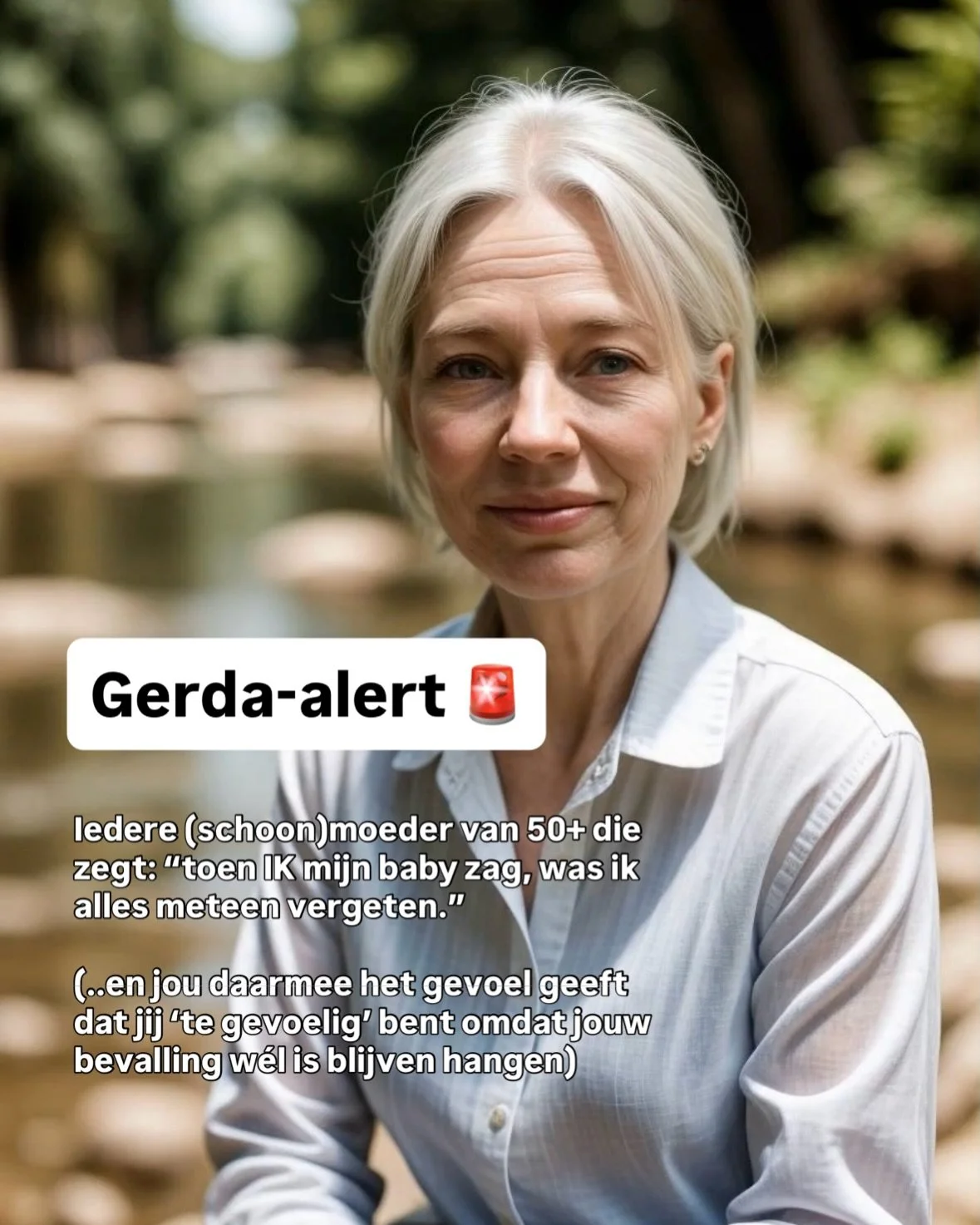 Laat me je helpen die hardnekkige overtuigingen (die je misschien toch ergens hebt overgenomen) te verzachten. 

Reageer met MOEDER en je ontvangt als eerste de link.

PS: dankjewel AI voor een blik in mijn eigen ✨Gerda-toekomst✨