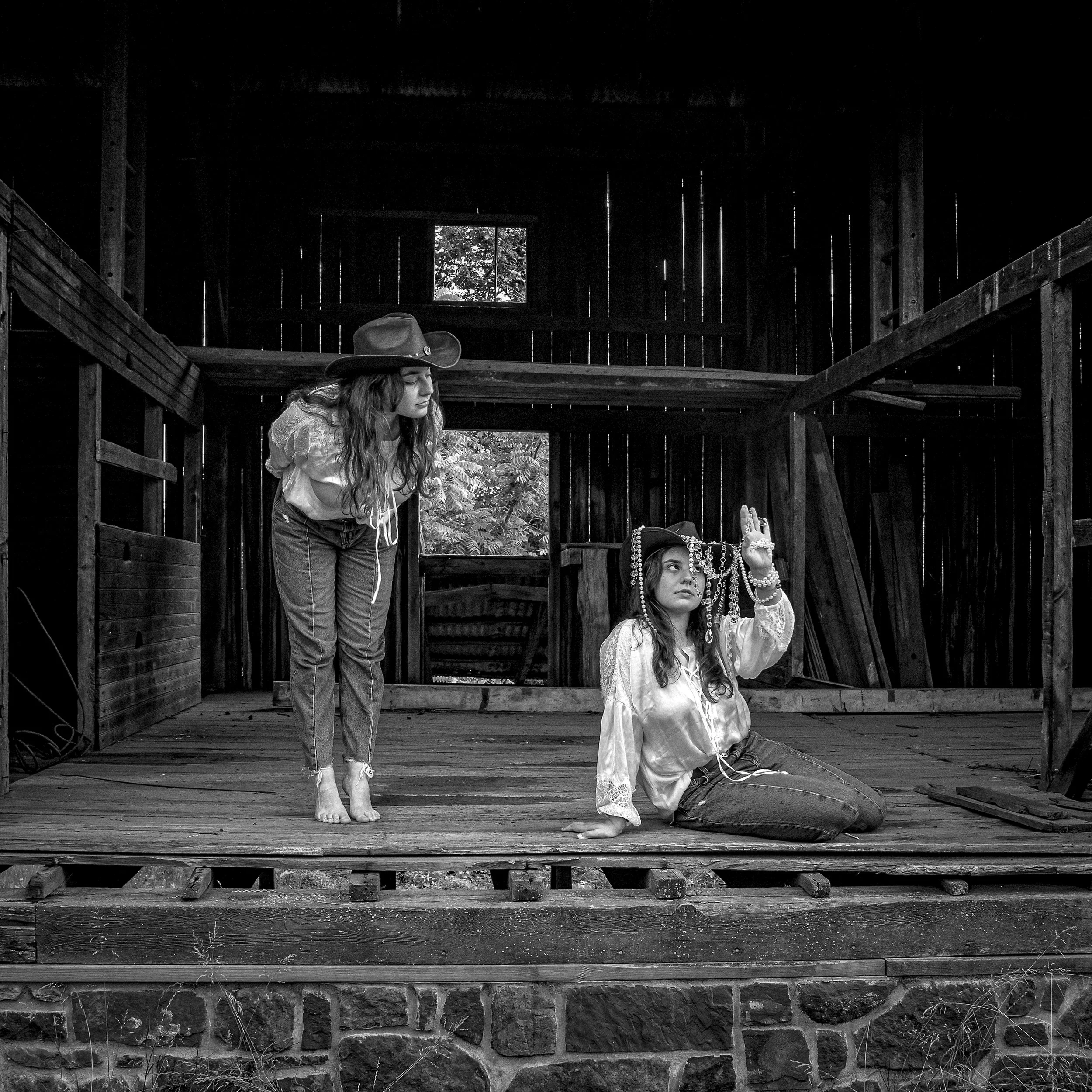 Becca in Barn_BW.jpeg