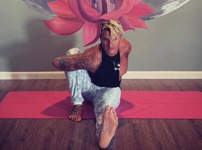 Lead facilitator Chris Olstrom—calm, grounded portrait; Mexico and Costa Rica retreats.