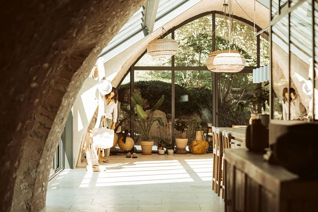 The Almières farmhouse and grounds in the Grands Causses, southern France
