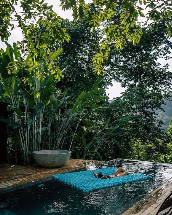 Rainforest pool and jungle setting at Art Villas Uvita Costa Rica for a Casa Retreats archive experience