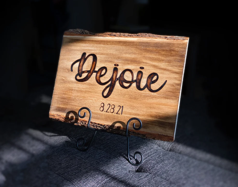 Custom Letter Wood Burning