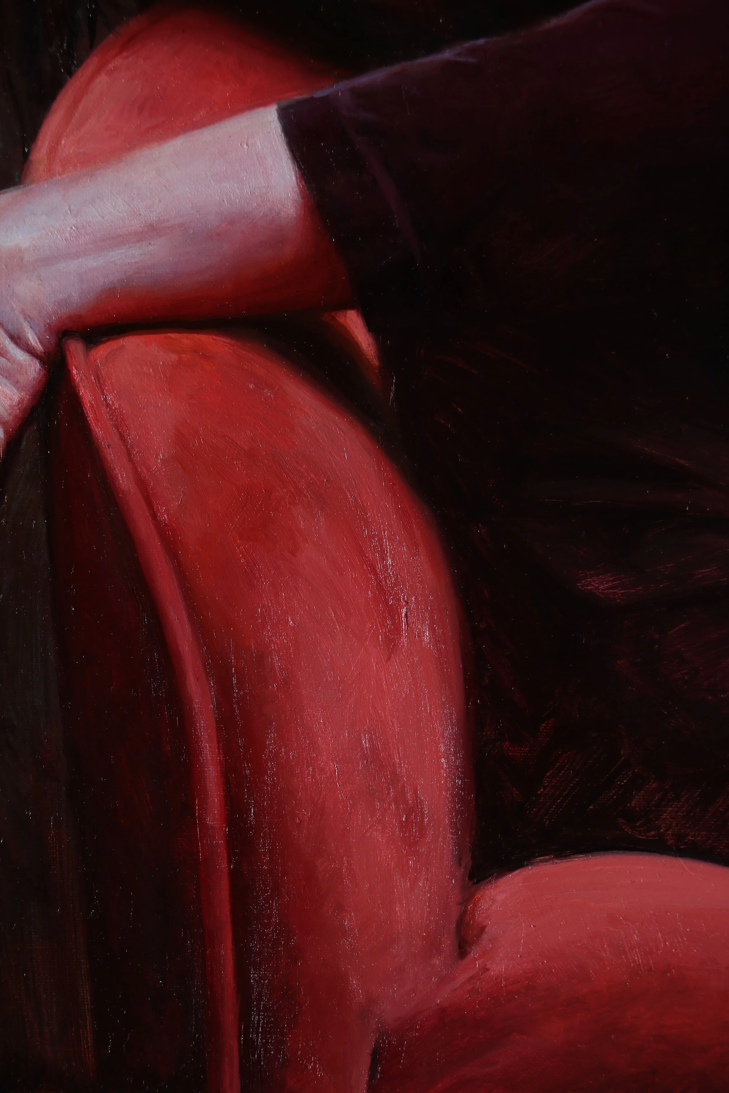 "Red Repose" Detail