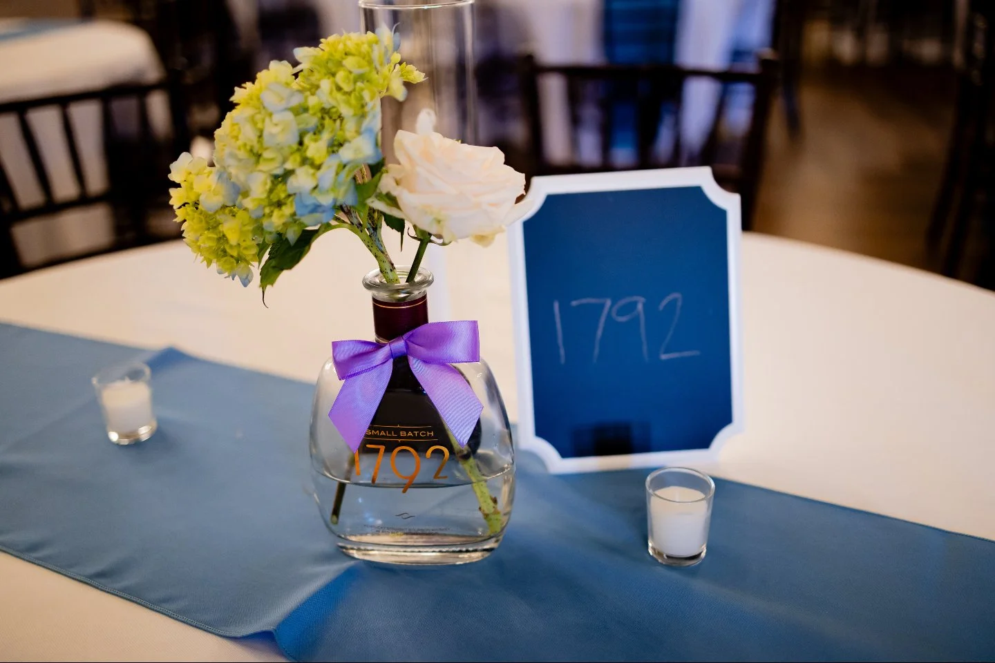 While these two photos are from a wedding, we love seeing any #bourbon themed items for all types of events! 🥃

From bourbon bottle table d&eacute;cor and creative table names inspired by your favorite pours to signature cocktails and personalized t