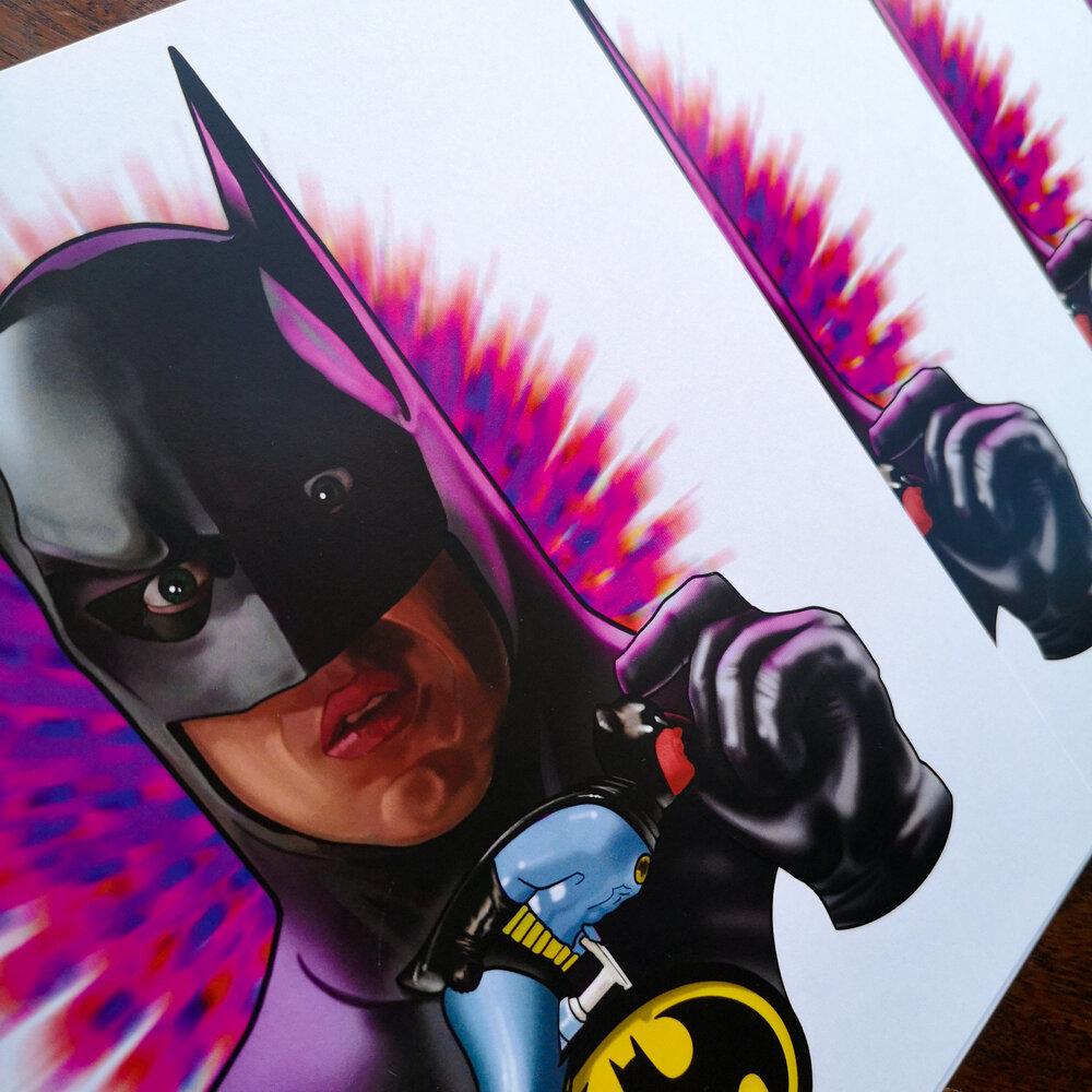 Michael Keaton Batman Adam West tribute — Art of Syluss